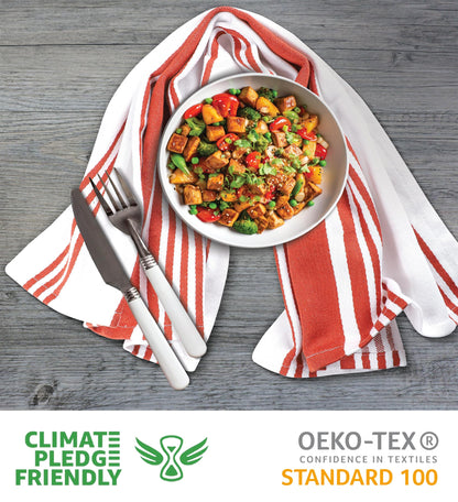 Microplastic-Free Kitchen: Urban Villa Cotton Dish Towels 6-Pack Non-Toxic