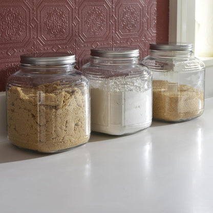 1-Gallon Glass Cracker Jars with Aluminum Lids, 4-Pack – Anchor Hocking