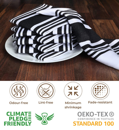 Microplastic-Free Kitchen: Urban Villa Cotton Dish Towels 6-Pack Non-Toxic