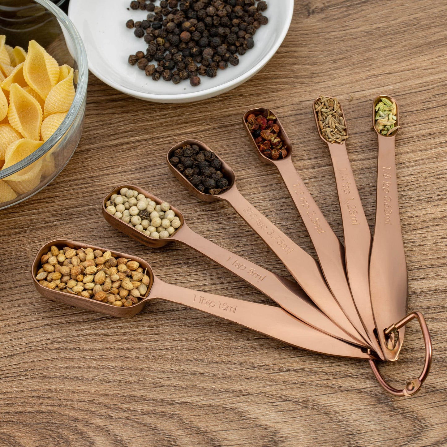 Microplastic-Free 18/8 Stainless Steel Measuring Cups & Spoons Set, 13-Piece