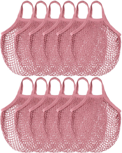 Eccliy Reusable Cotton Mesh Grocery & Produce Bags (12-Pack)