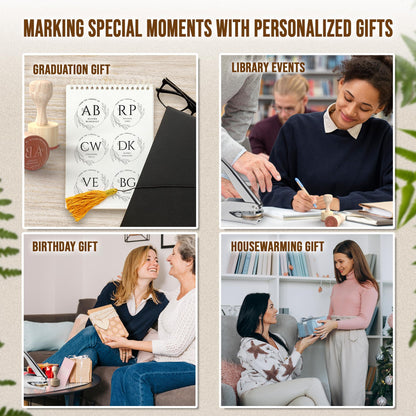 Sustainable Gift Wrap: Personalized Brass Embosser Stamp Logo Non-Toxic