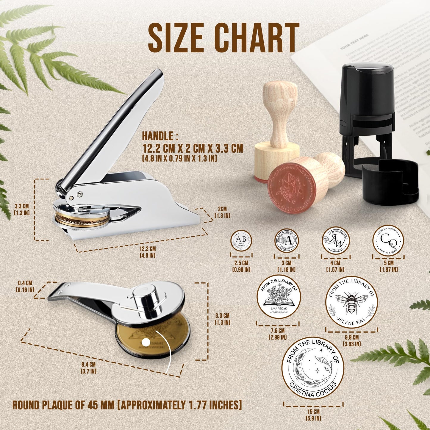 Sustainable Gift Wrap: Personalized Brass Embosser Stamp Logo Non-Toxic