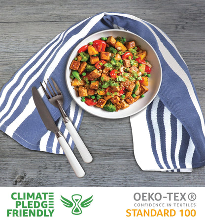 Microplastic-Free Kitchen: Urban Villa Cotton Dish Towels 6-Pack Non-Toxic