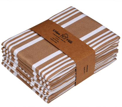 Microplastic-Free Kitchen: Urban Villa Cotton Dish Towels 6-Pack Non-Toxic