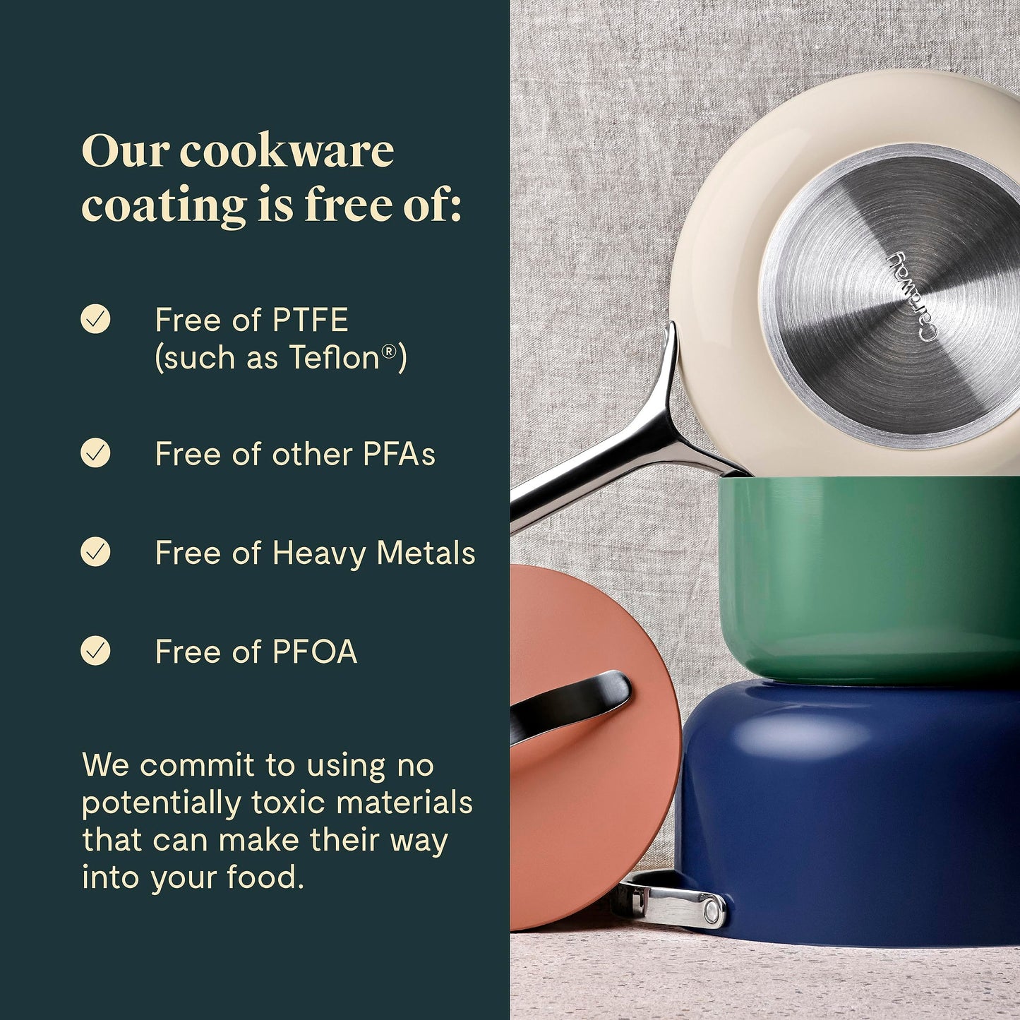 PFAS-Free Ceramic Nonstick Fry Pan Duo – Caraway