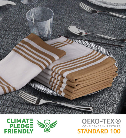 Microplastic-Free Kitchen: Urban Villa Cotton Dish Towels 6-Pack Non-Toxic