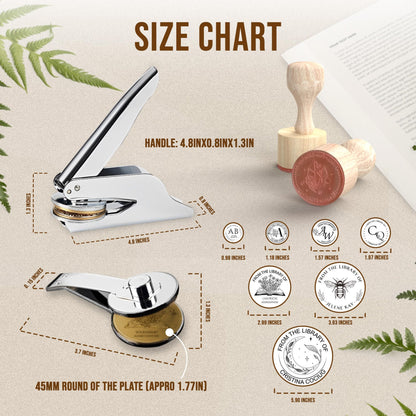 Sustainable Gift Wrap: Personalized Brass Embosser Stamp Logo Non-Toxic