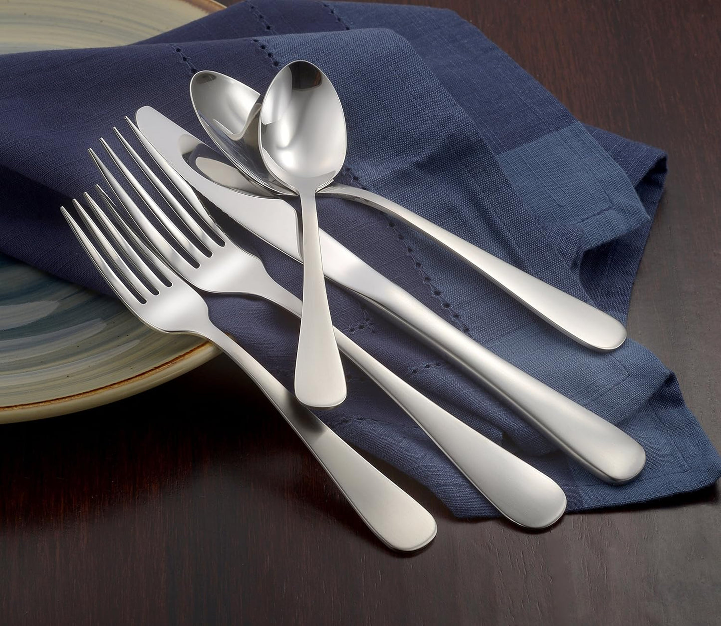 Non-Toxic Stainless Steel Flatware Set, 45-Piece – Liberty Tabletop