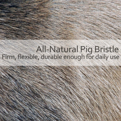 REDECKER Wool Tip Bottle Cleaning Brush Set: Natural Pig Hair Bristles