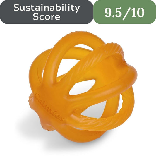 CALMIES Natural Rubber Teether: 100% Plant-Based Infant Toy