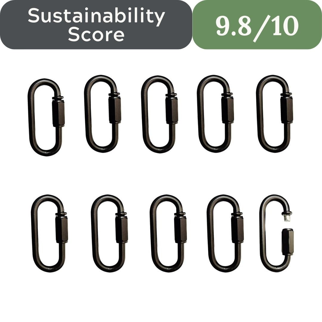 CUFEAL Heavy Duty Quick Links: M4 Chain Locking 10-Pack