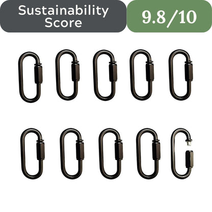 CUFEAL Heavy Duty Quick Links: M4 Chain Locking 10-Pack