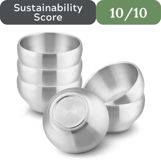 HaWare Stainless Steel Bowls: 18/8 Double-Walled Purity