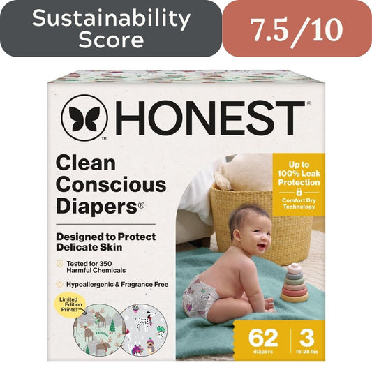 The Honest Company Comfort Dry Diapers: TCF Plant-Based Protection