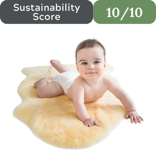 Woolino Sheepskin Luxuriously Soft Rug: 100% Natural Merino Wool